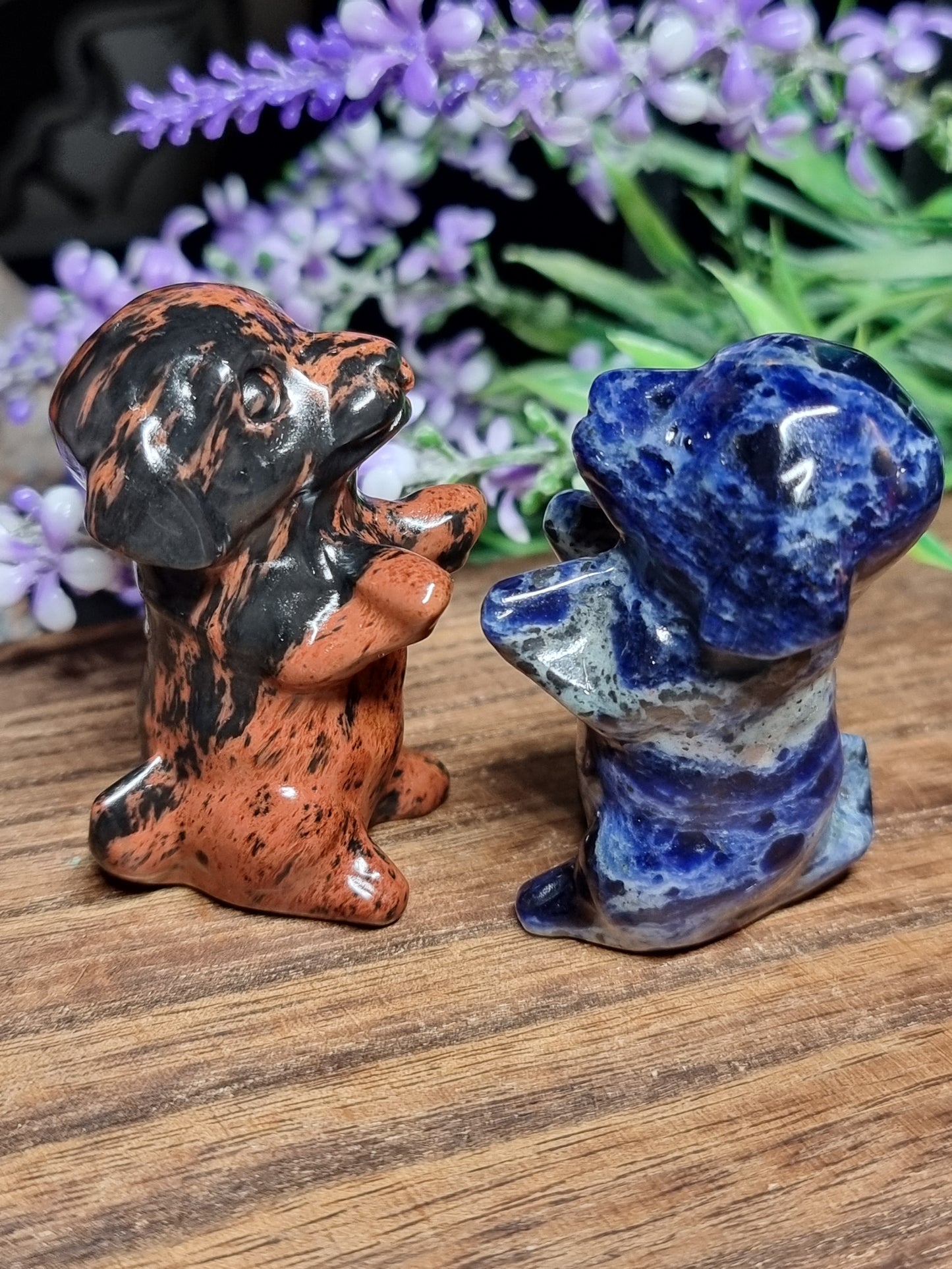 Puppy carvings