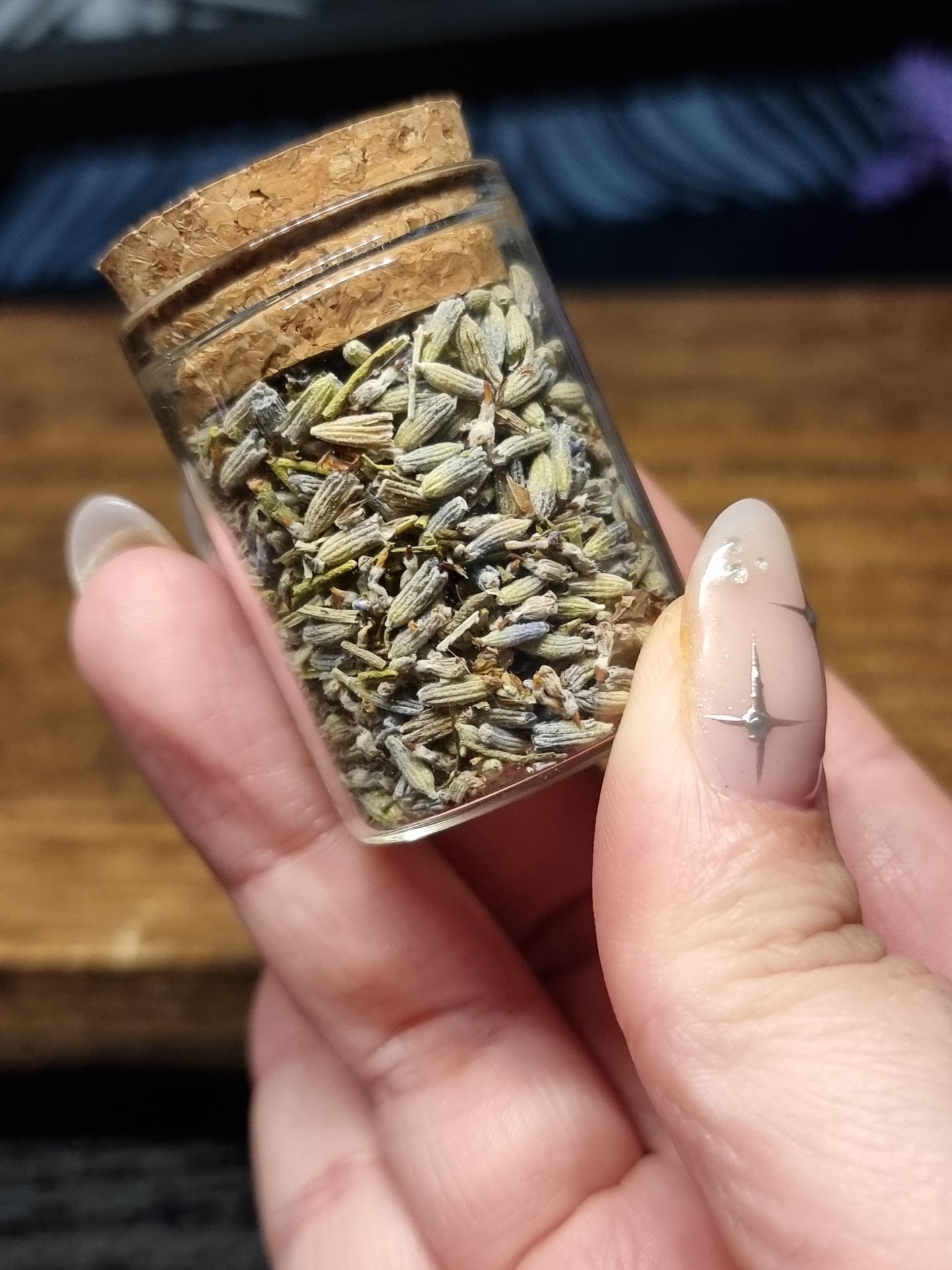 Small lavender jar