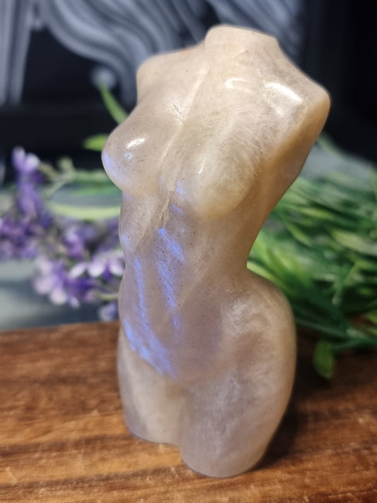 Moonstone body carving