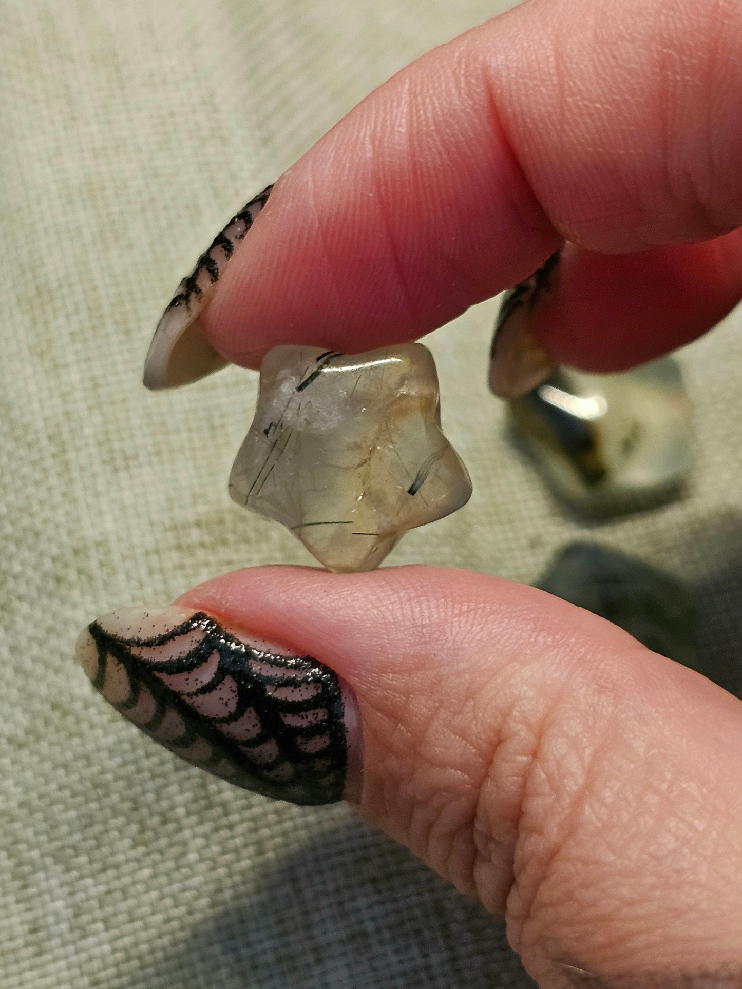 Mini prehnite with epidote stars