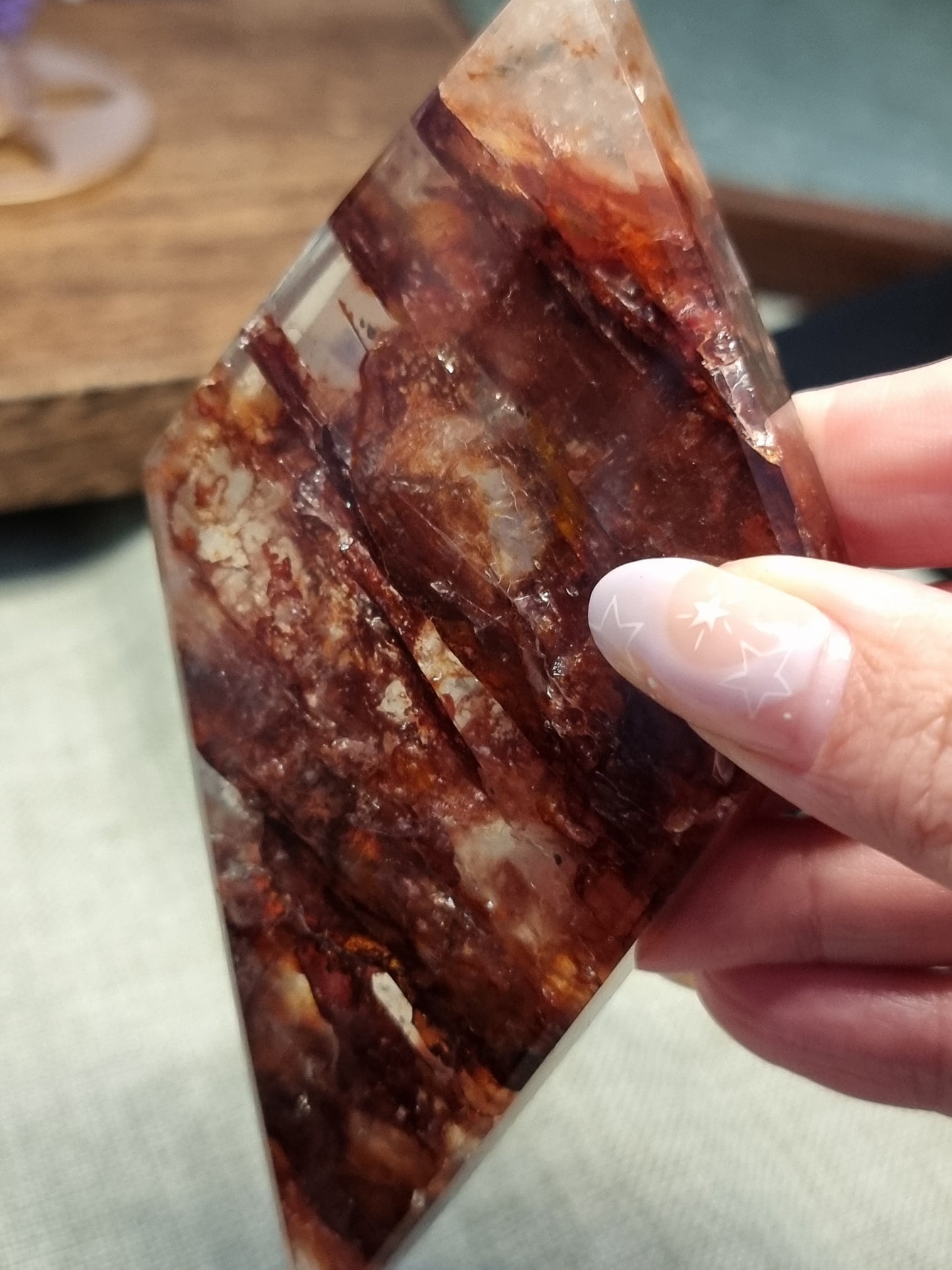 Fire quartz diamond