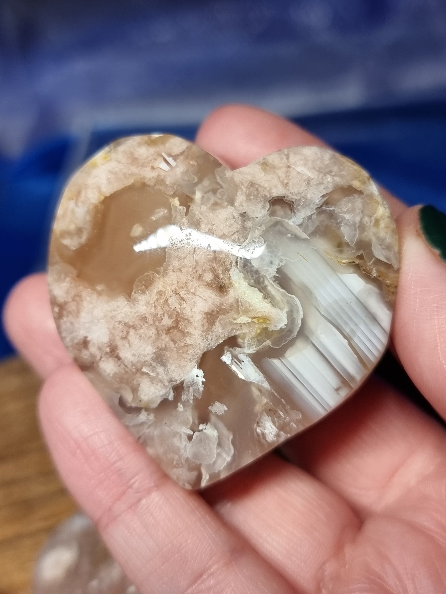 Pink amethyst hearts