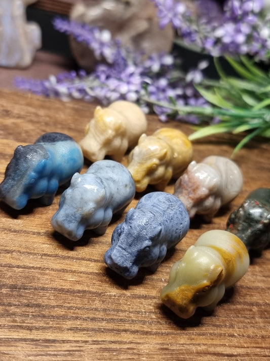 Hippo carvings
