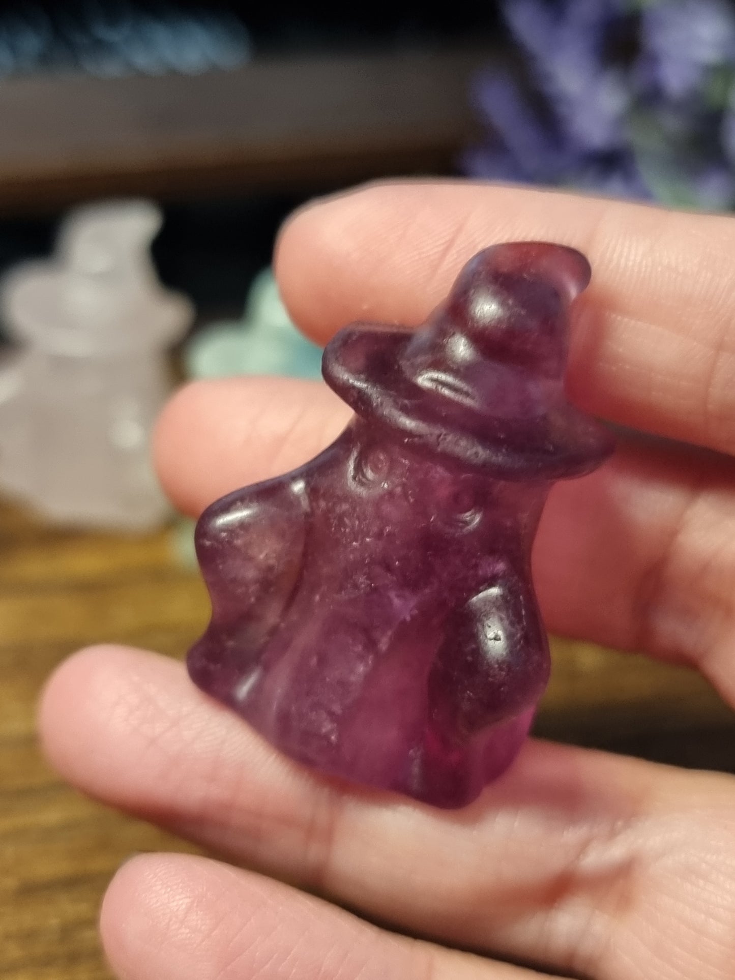 Ghost witch carvings