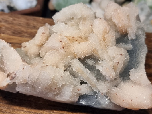 Chalcedony with peach stilbite A