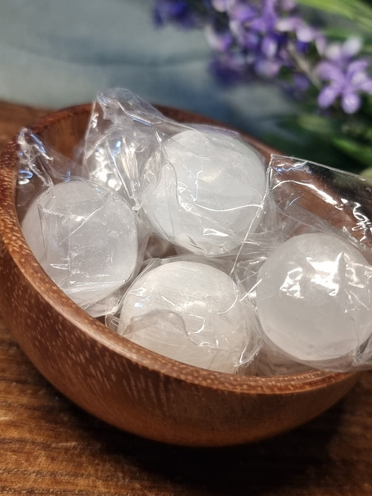 Satin spar tumbles