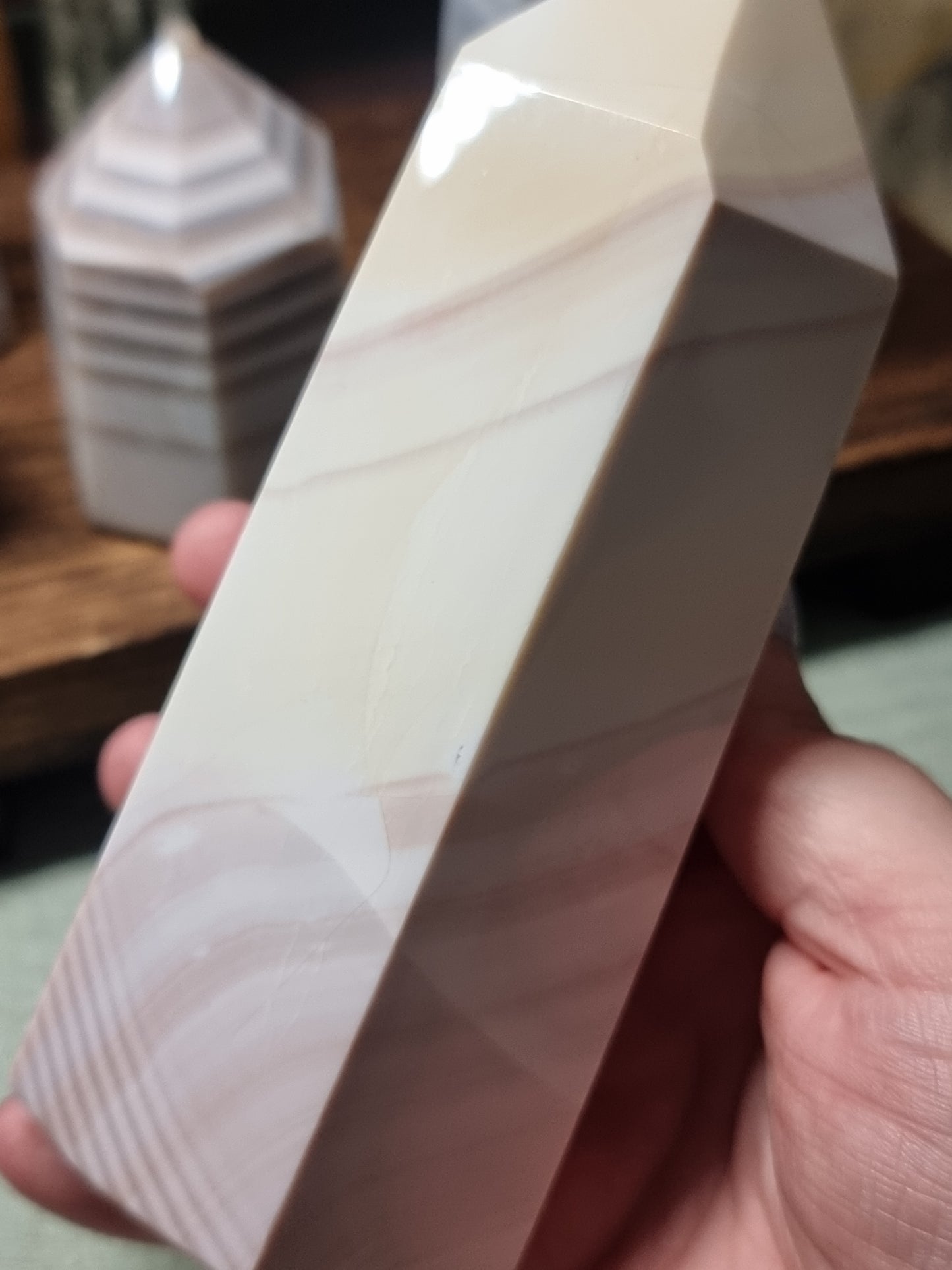Banded agate towers