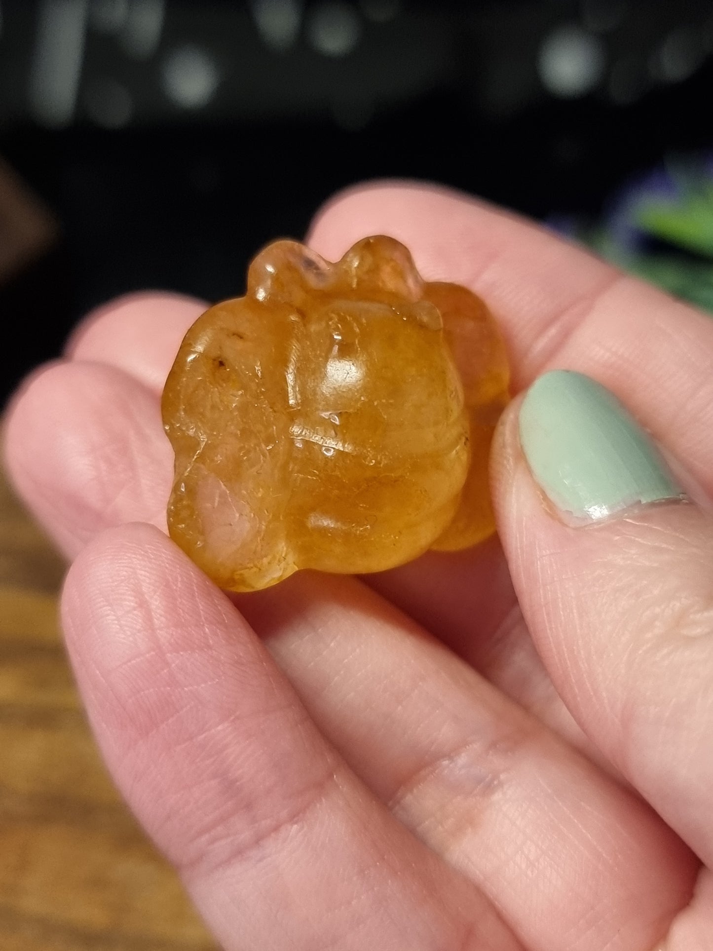 Golden healer bee carvings