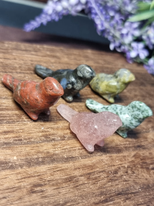 Bird carvings
