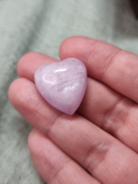 Kunzite flashy hearts