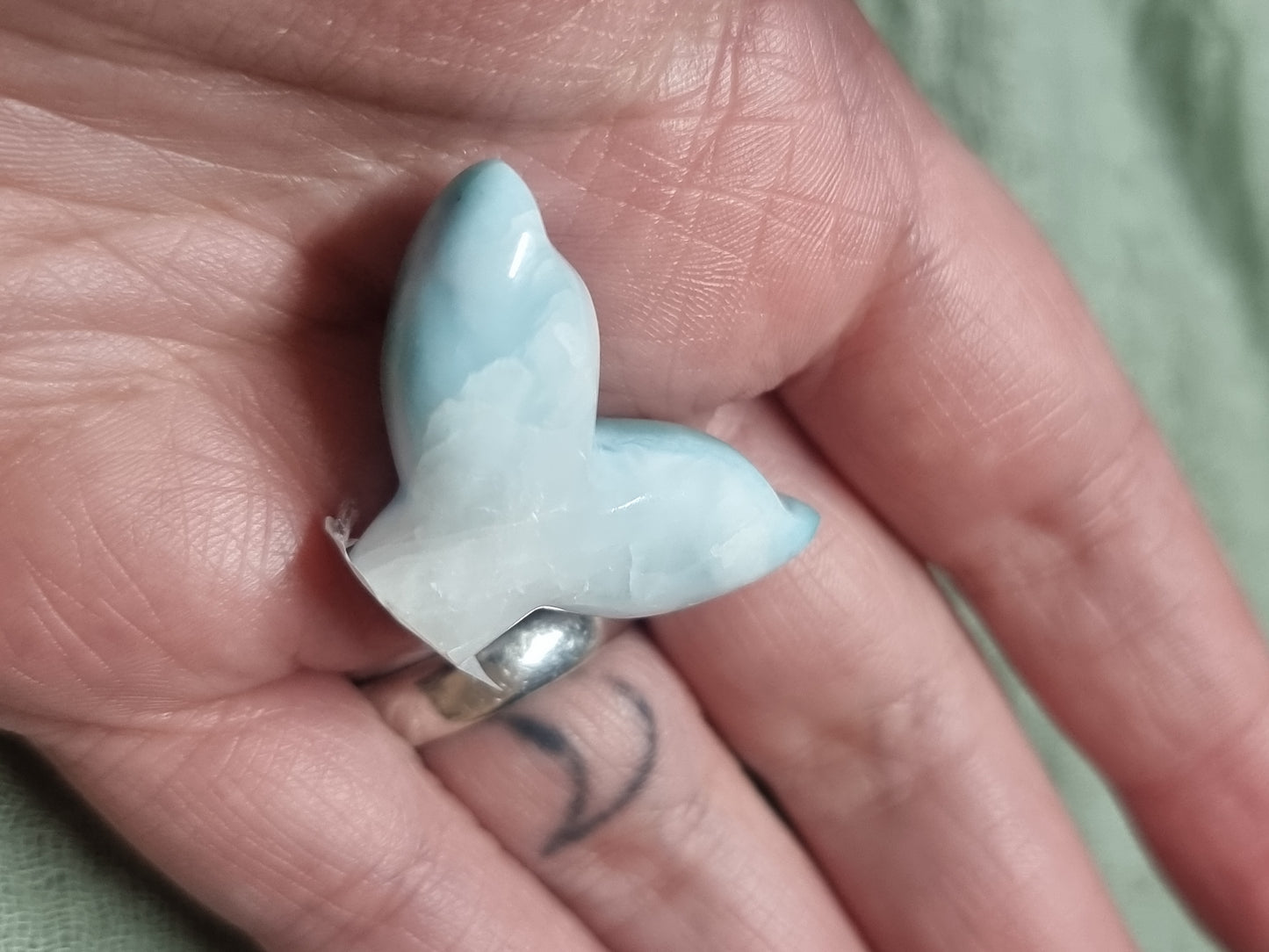 Larimar whale tail