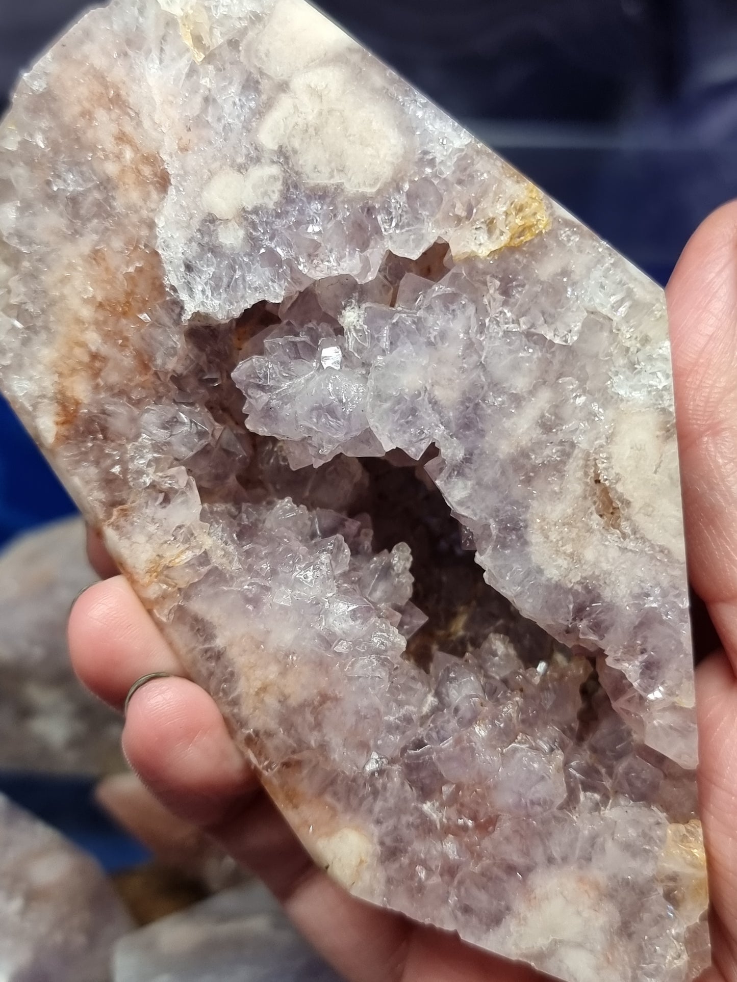 Pink amethyst freeforms
