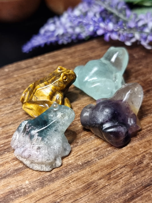 Frog carvings