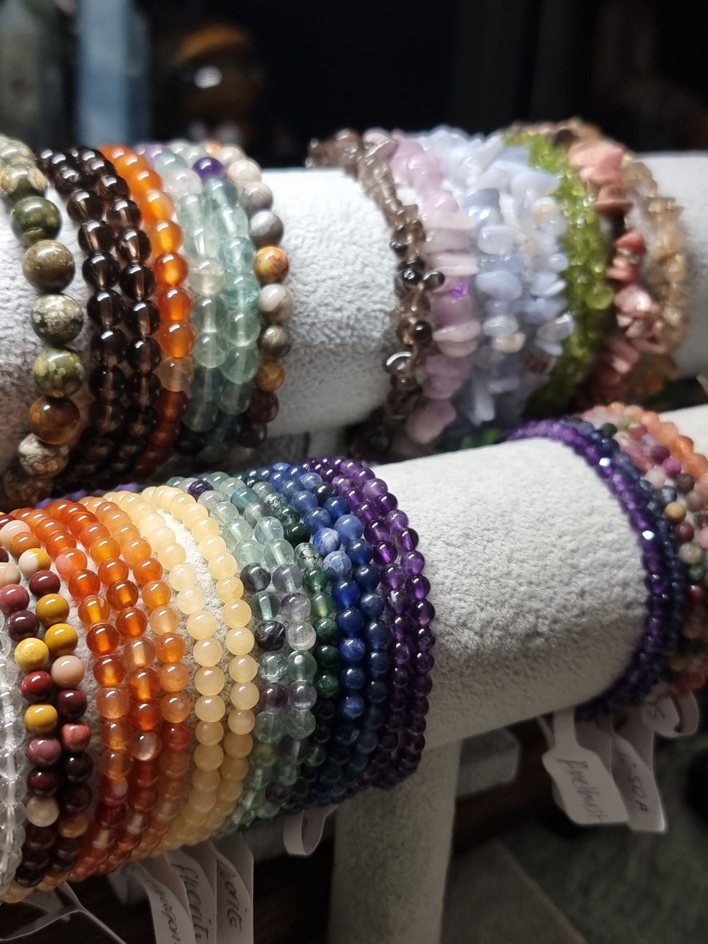 Mixed crystal bracelets
