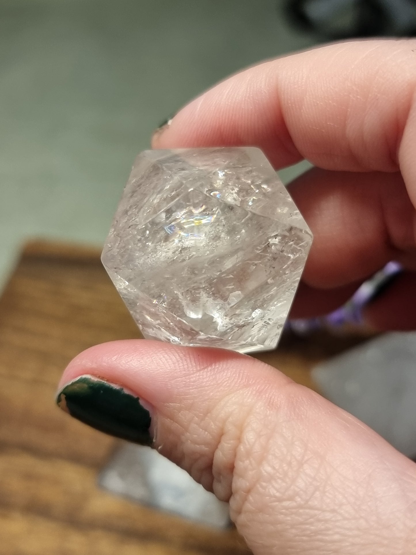Clear quartz carvings