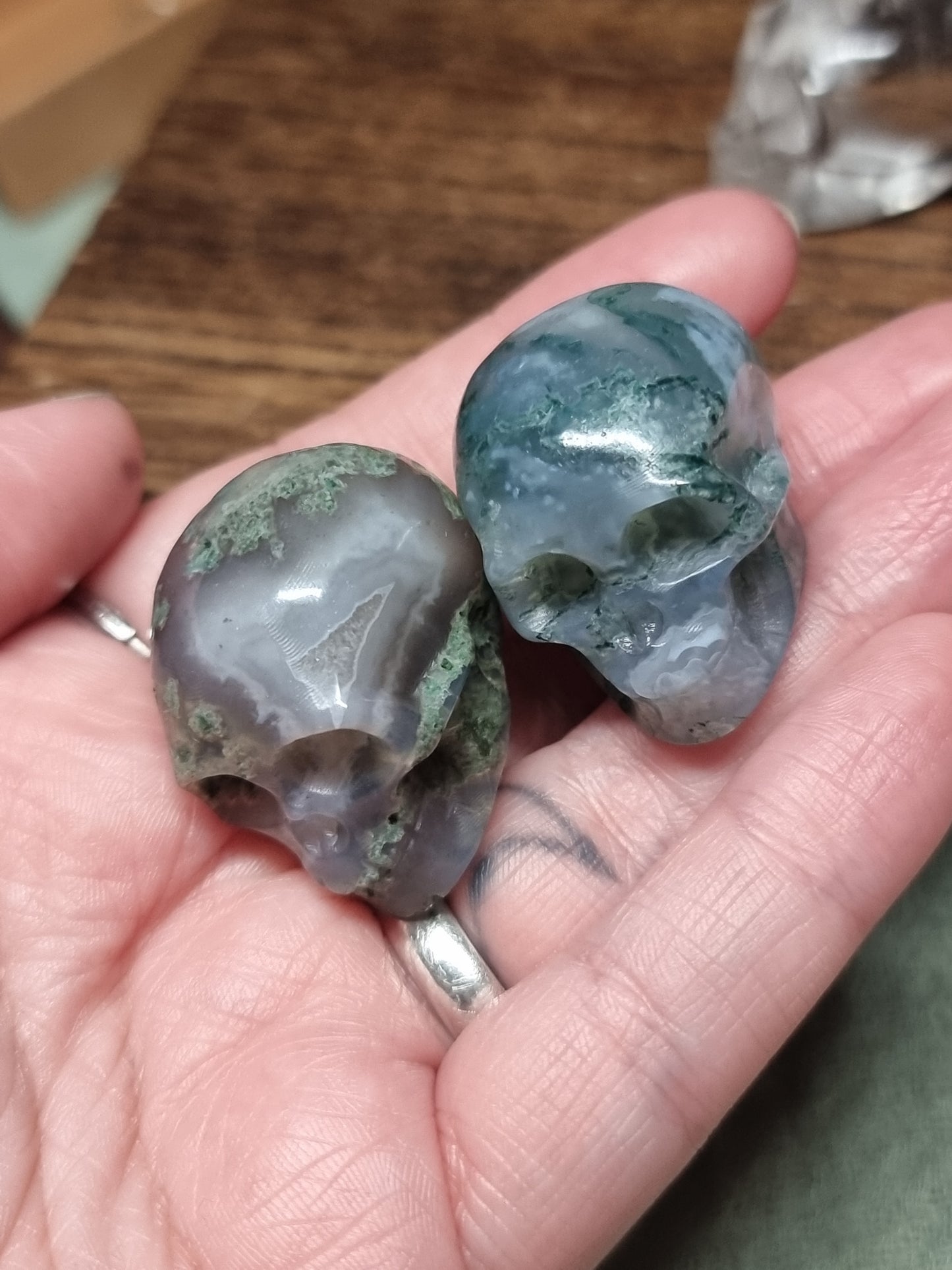 Skull carvings