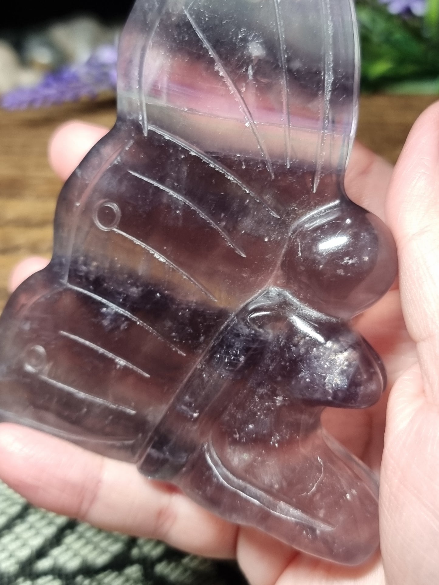 Fluorite with mica fairy