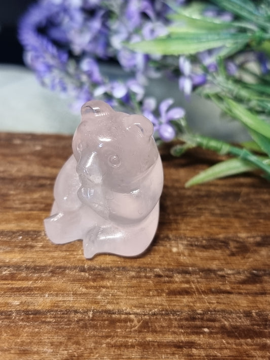 Rose quartz panda