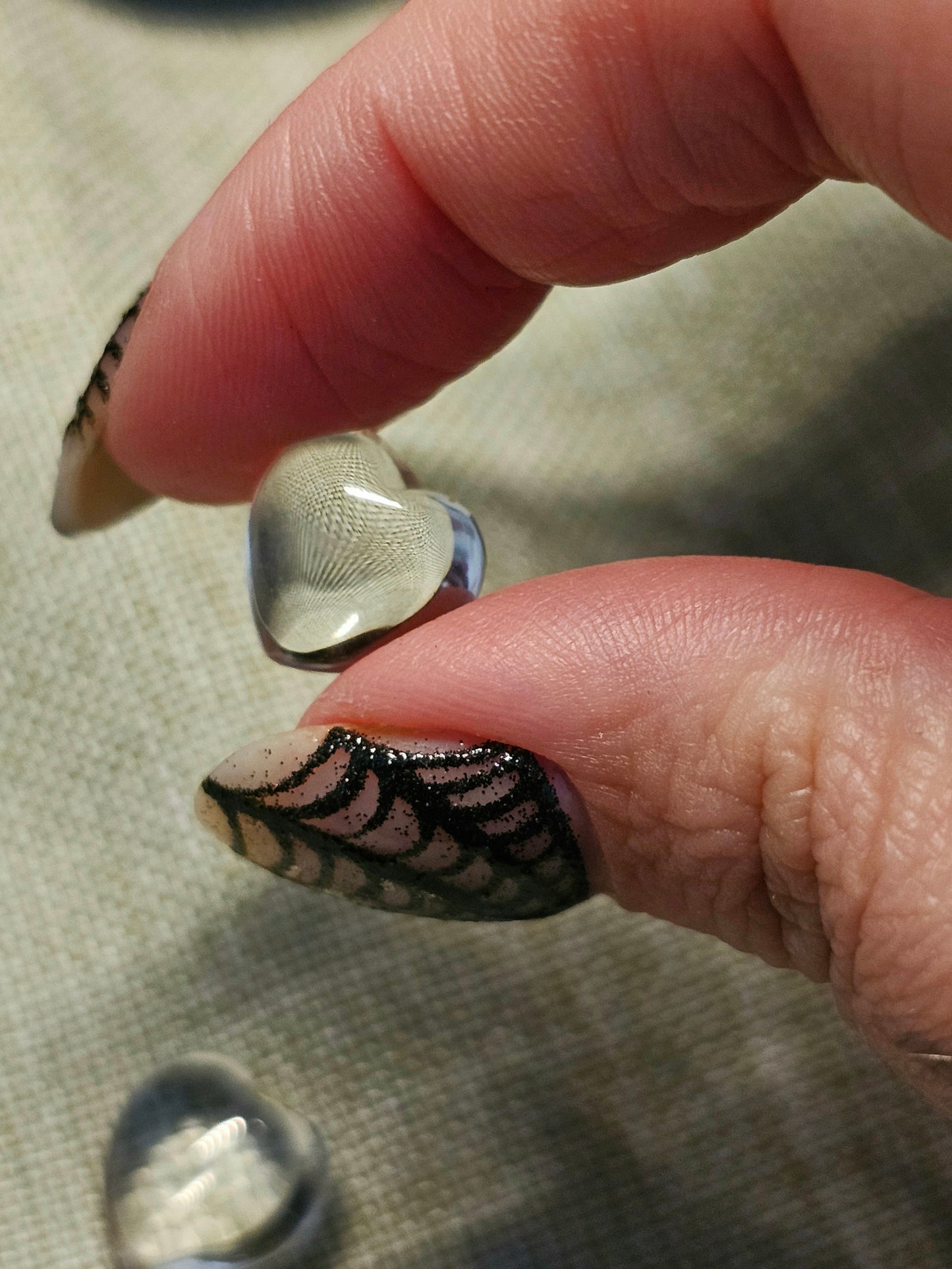 Mini clear quartz Hearts