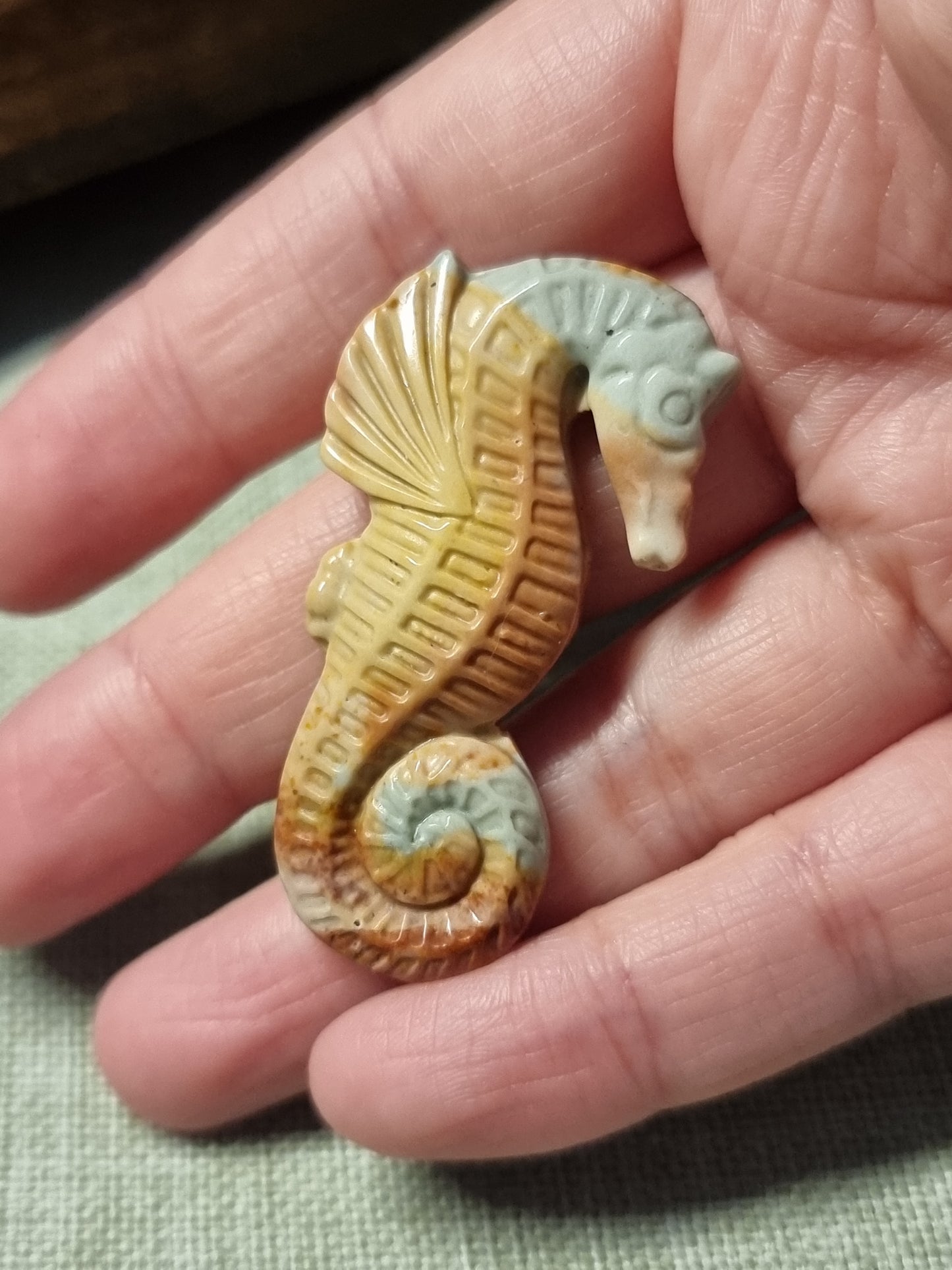 Wild horse picture jasper seahorse carvings