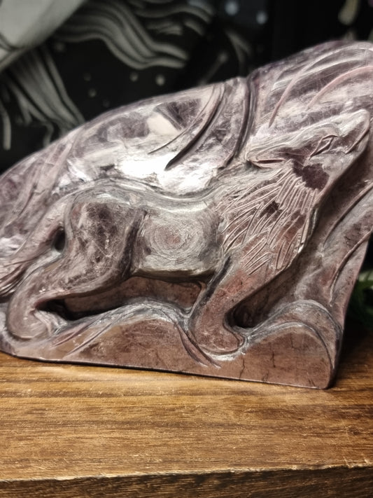 Purple mica wolf