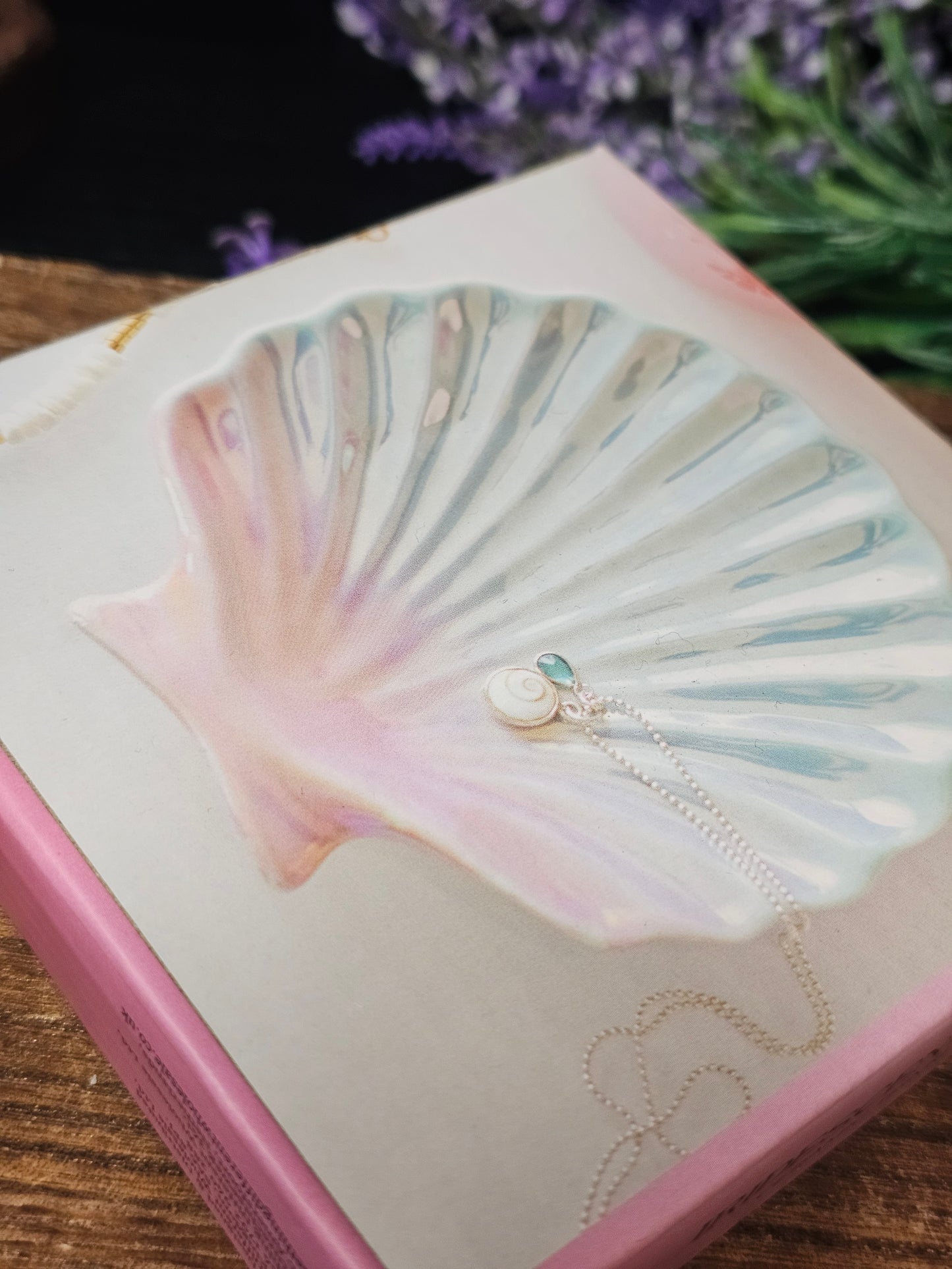 Iridescent shell trinket dish