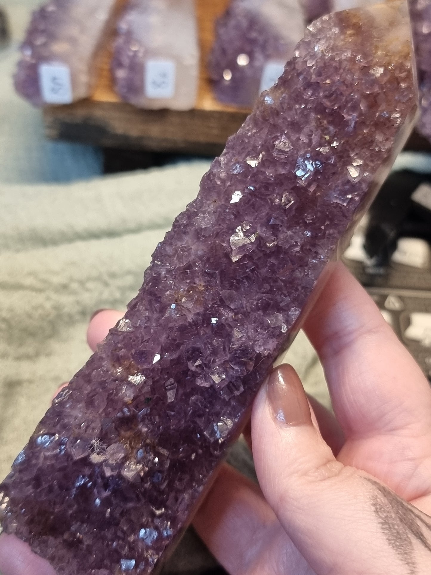 Amethyst druzy towers