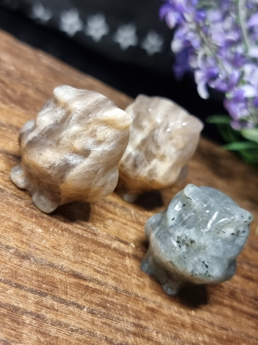 Owl carvings
