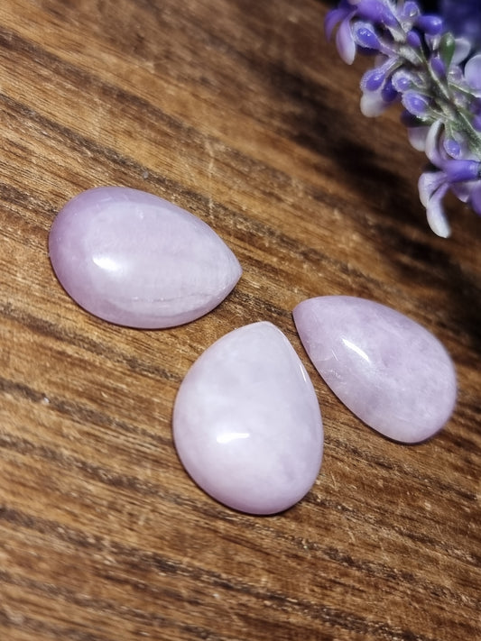 Kunzite teardrops
