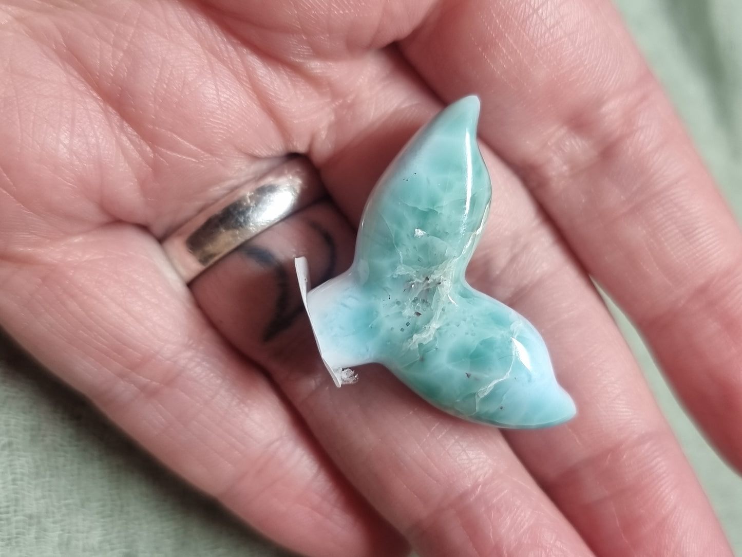 Larimar whale tail