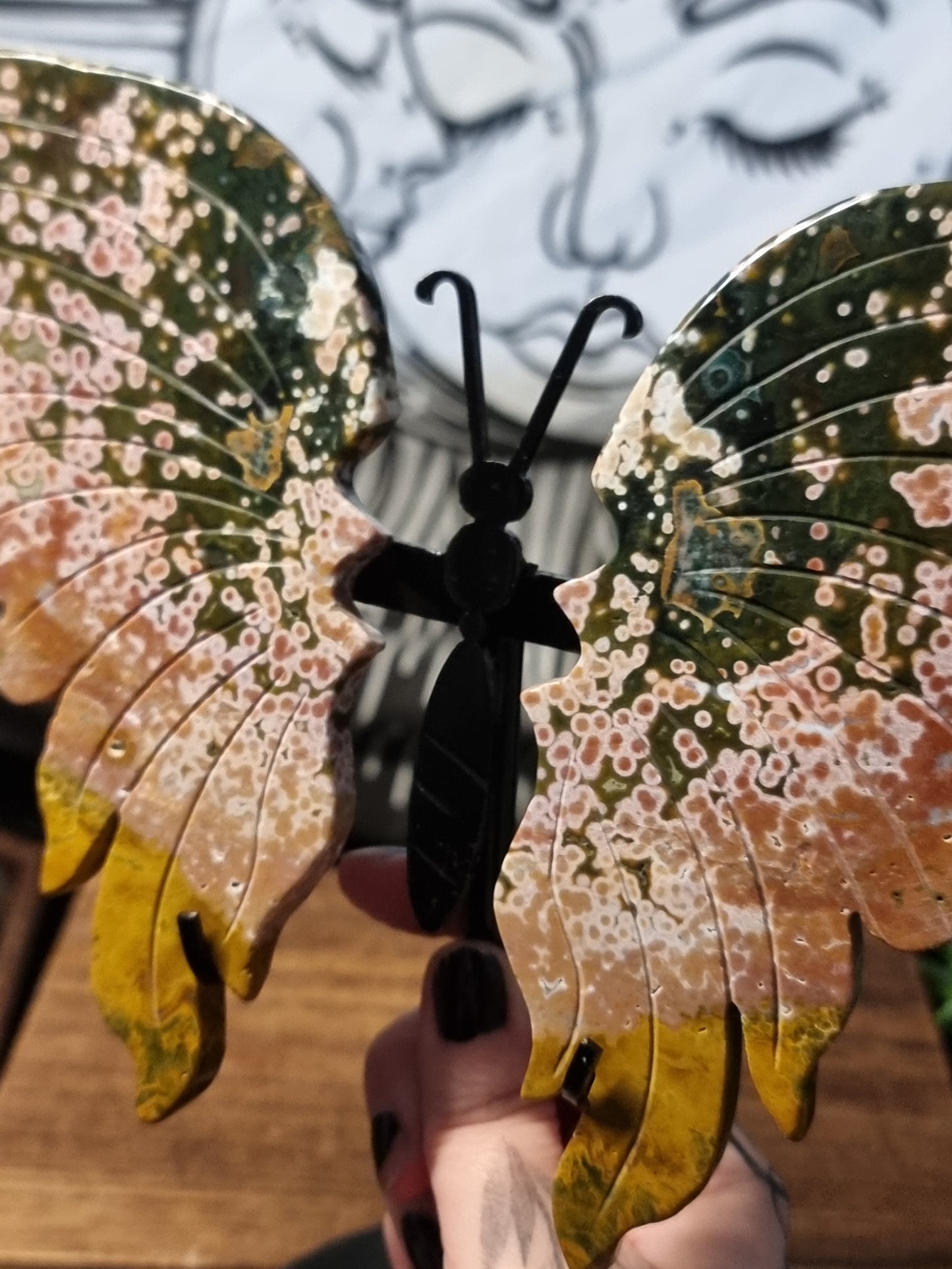 8th vein ocean jasper butterfly wings