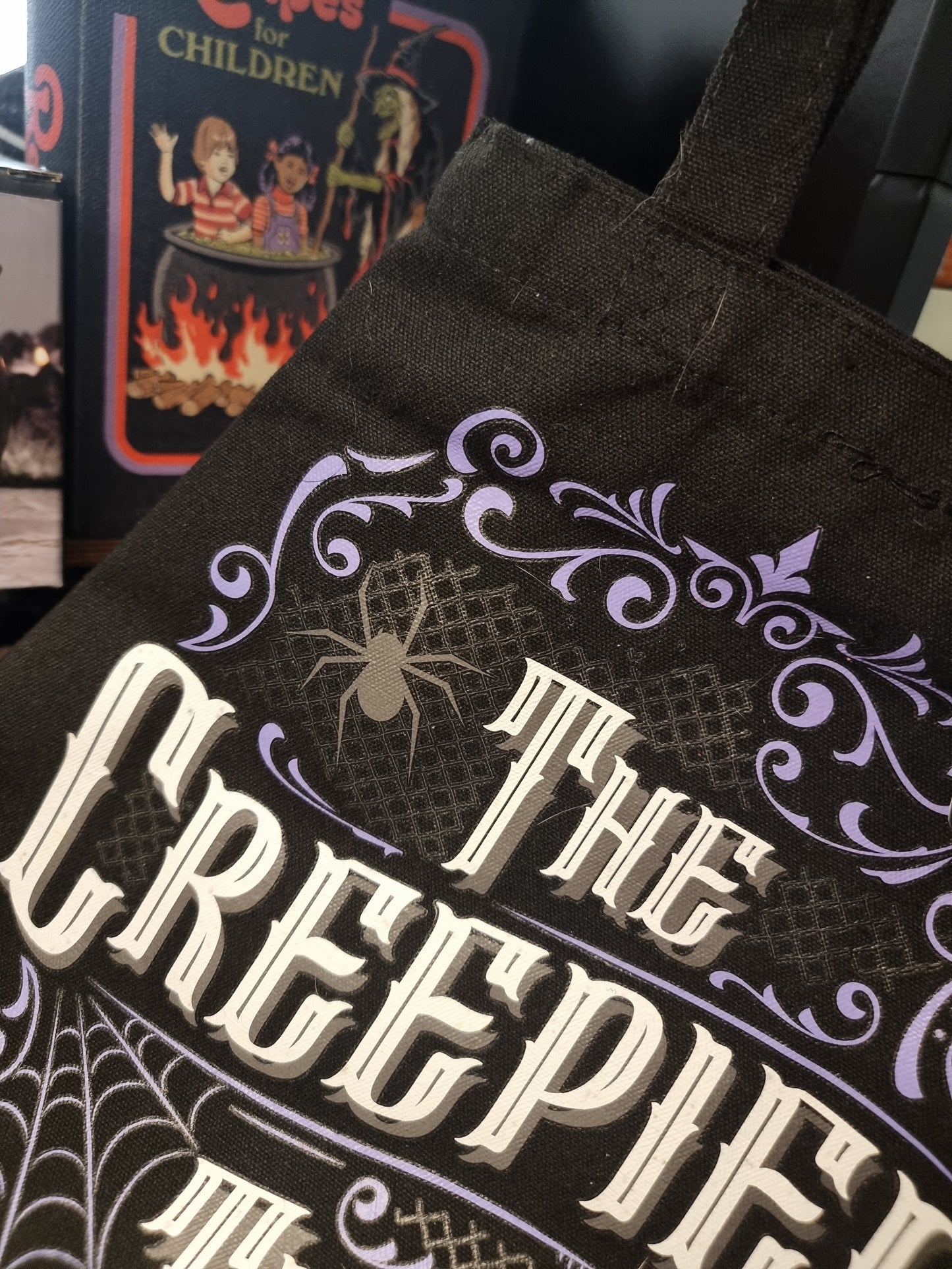 The creepier the better coffin tote bag