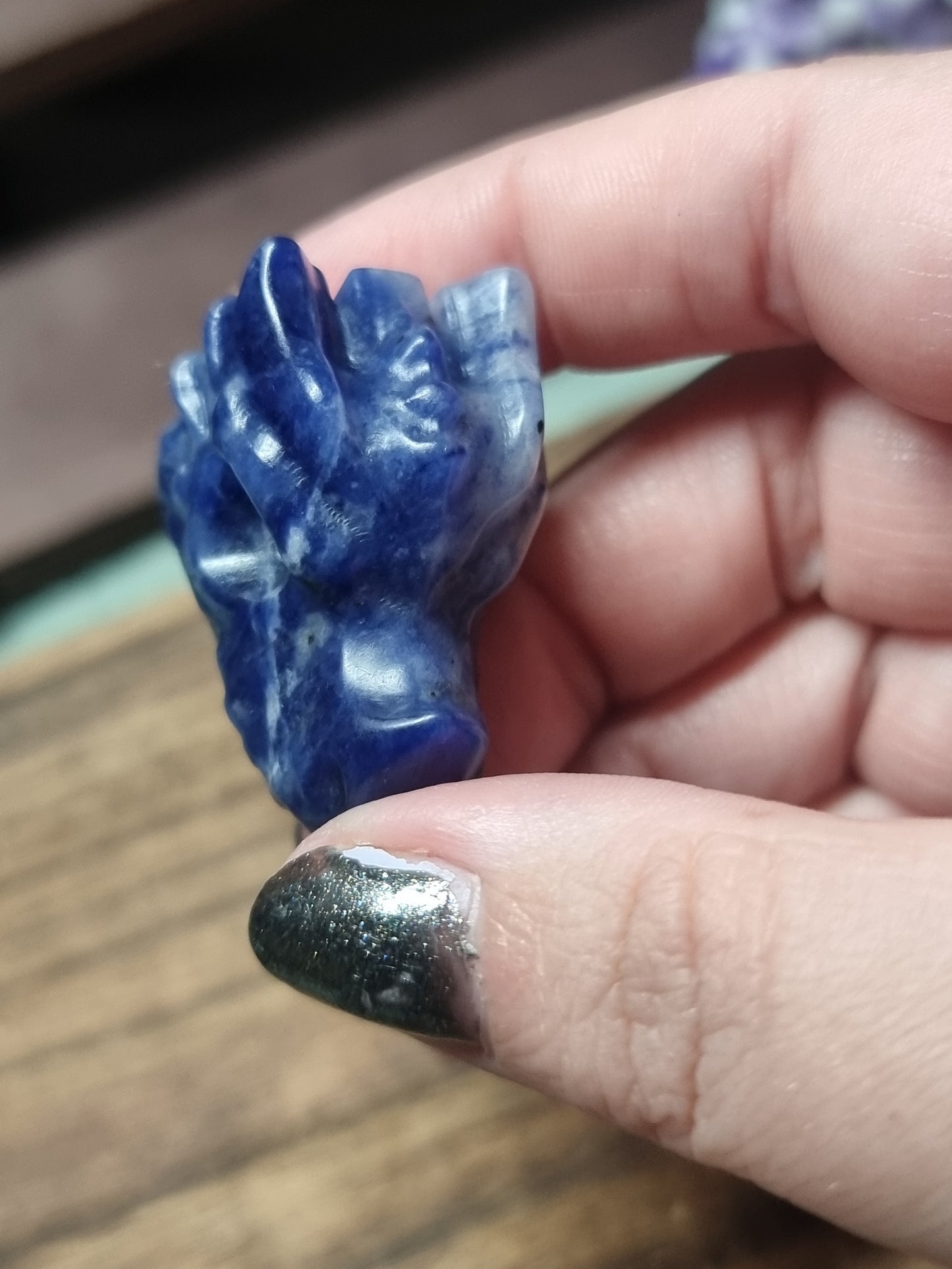 Dragon head carvings