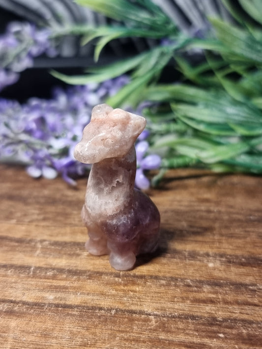 Amethyst mexican lace agate giraffe