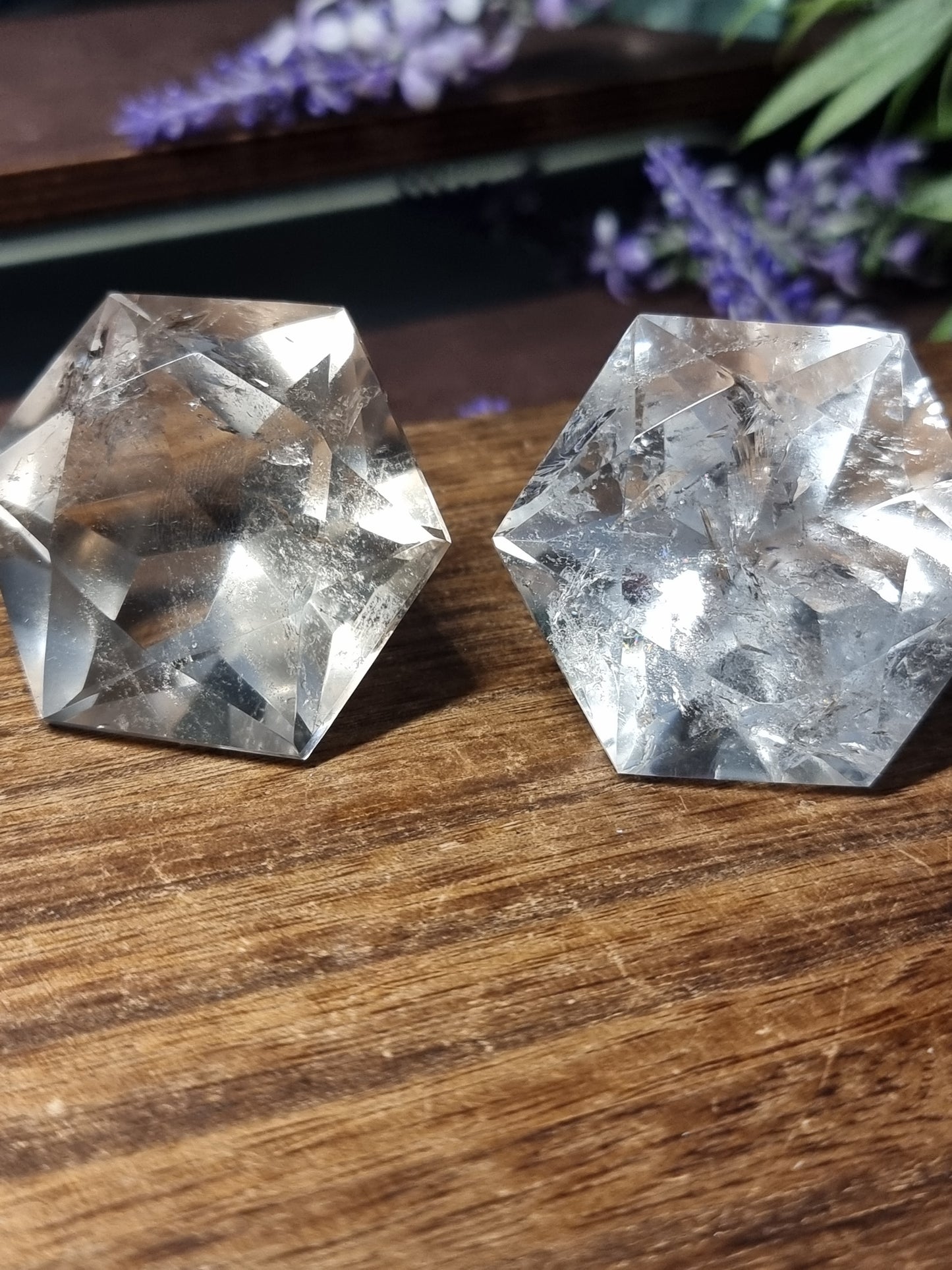 Quartz diamond carvings