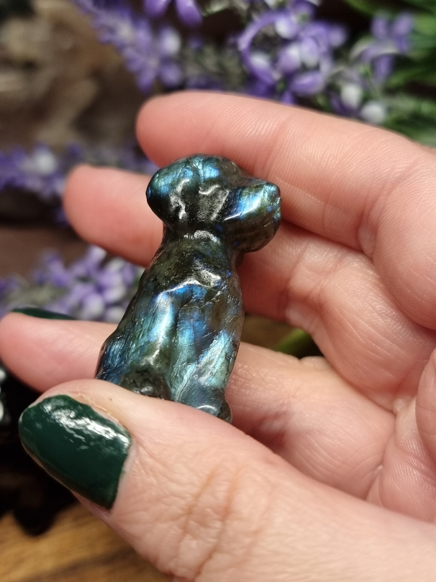 Dog carvings