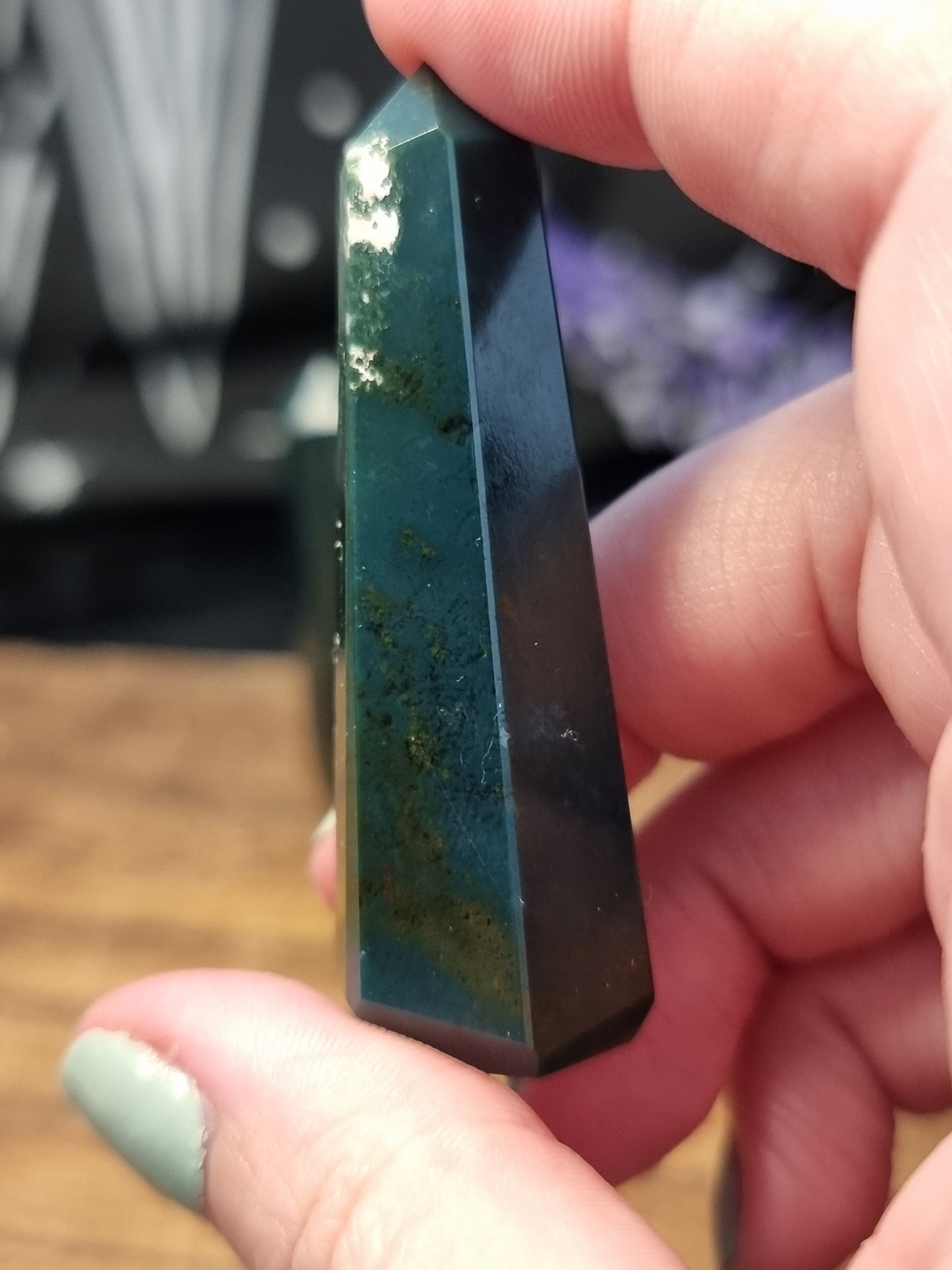 Indian bloodstone points