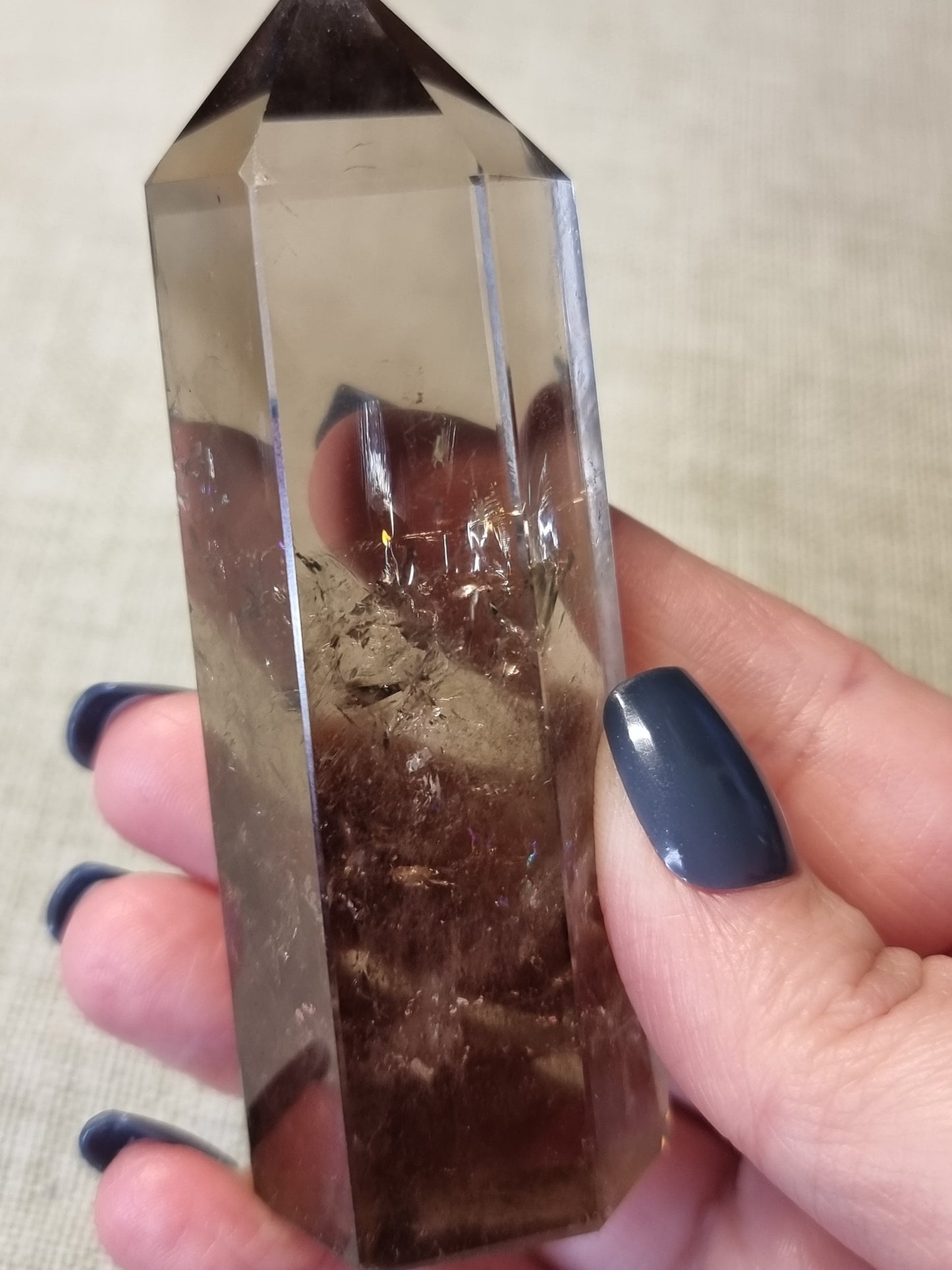Smokey quartz towers
