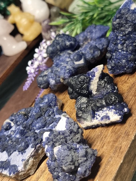 Blueberry fluorite