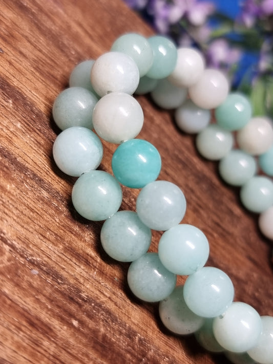 8mm Sky blue quartz bracelets