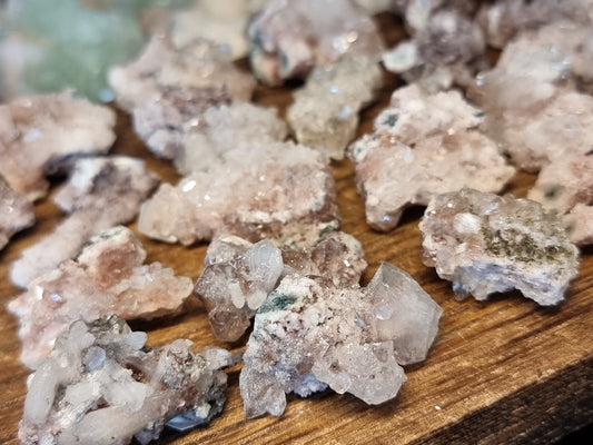 Rare apophyllite with red chalcedony specimens