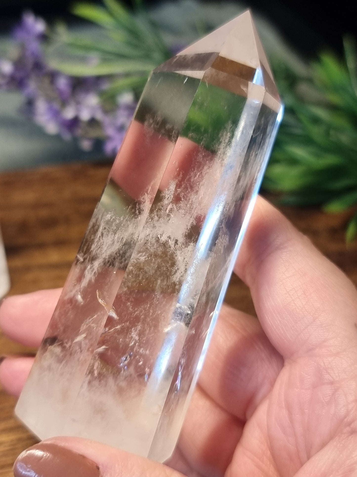 Clear quartz towers