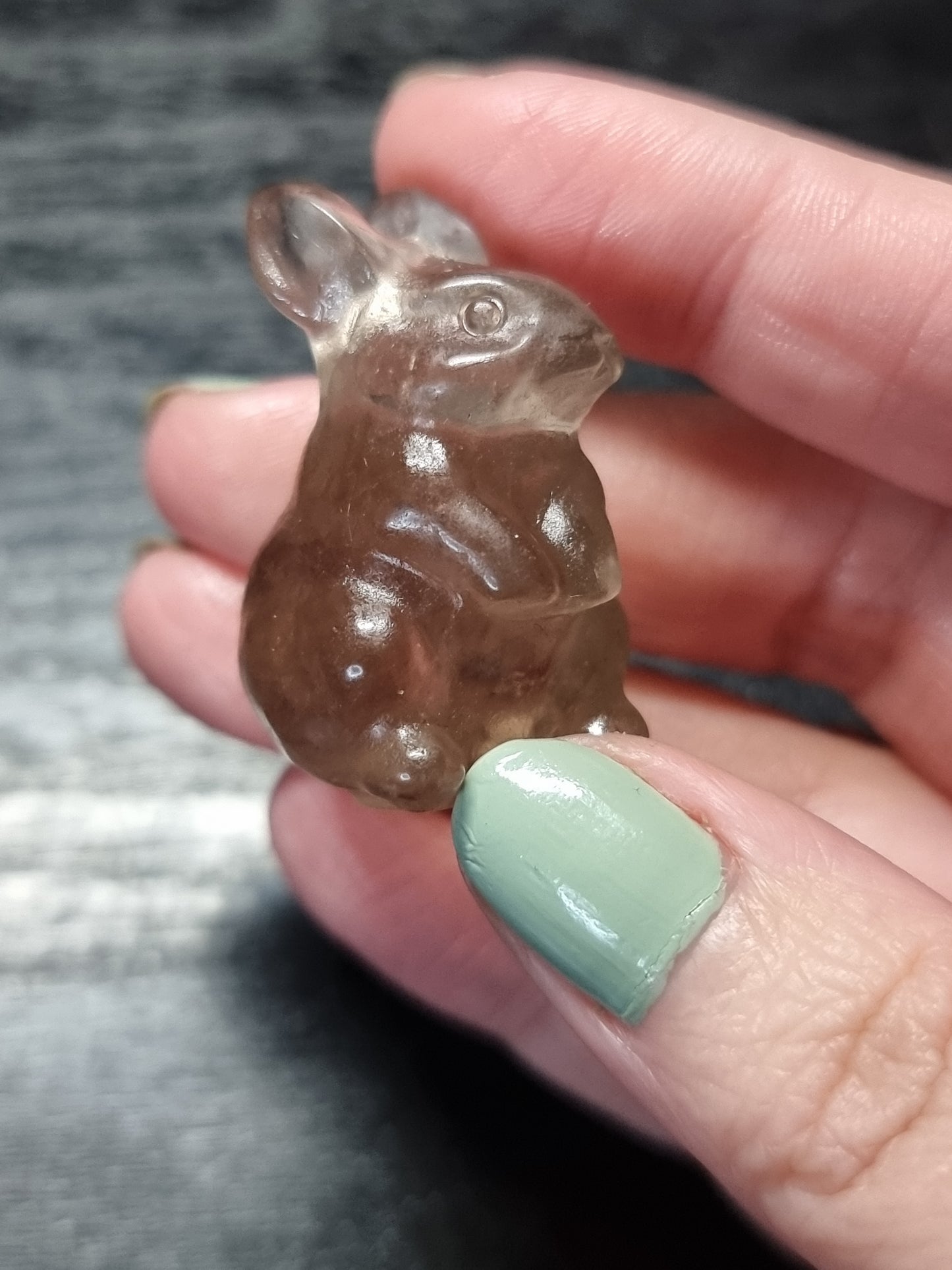 Smokey quartz rabbit