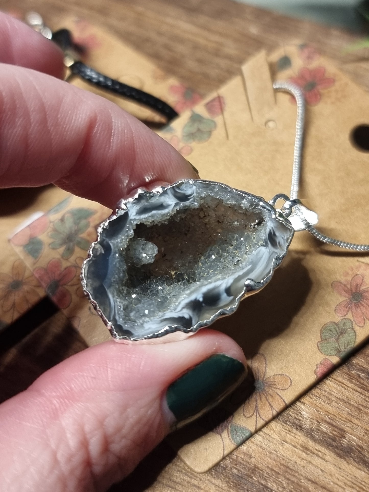 Agate Geode necklaces