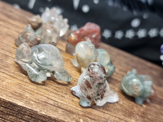 Garden quartz carvings