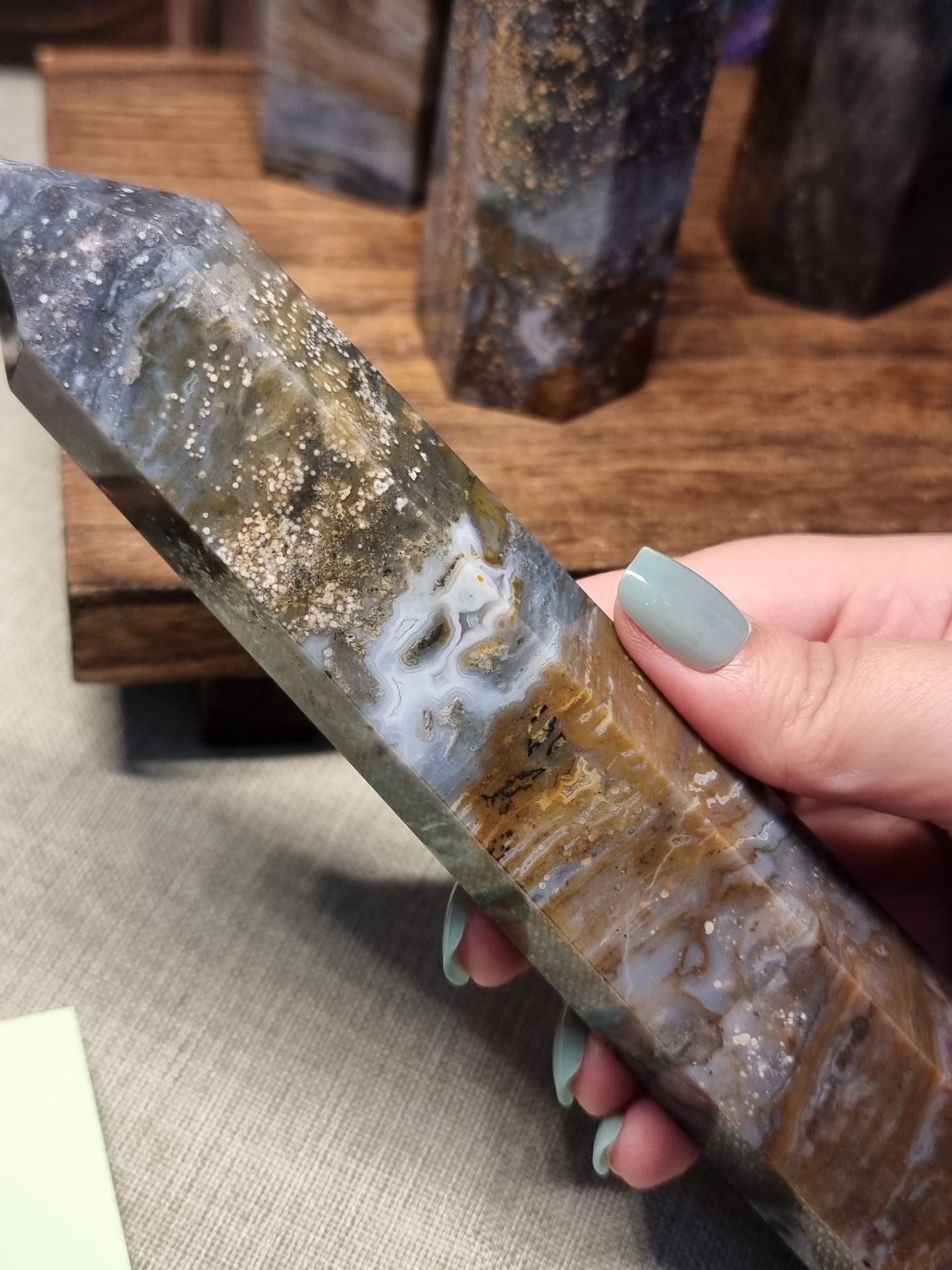 Starry sky agate towers