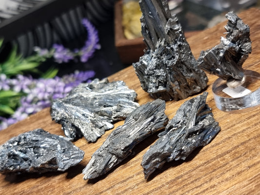 Stibnite specimens