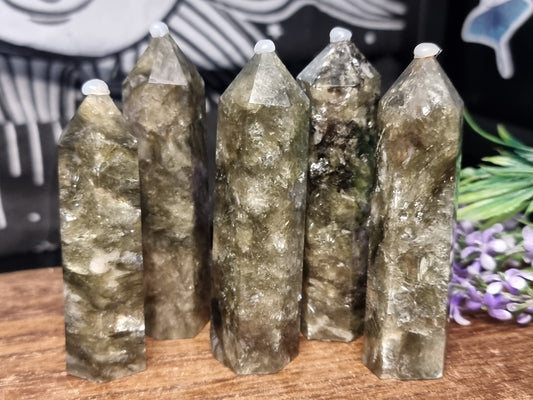 Green mica towers
