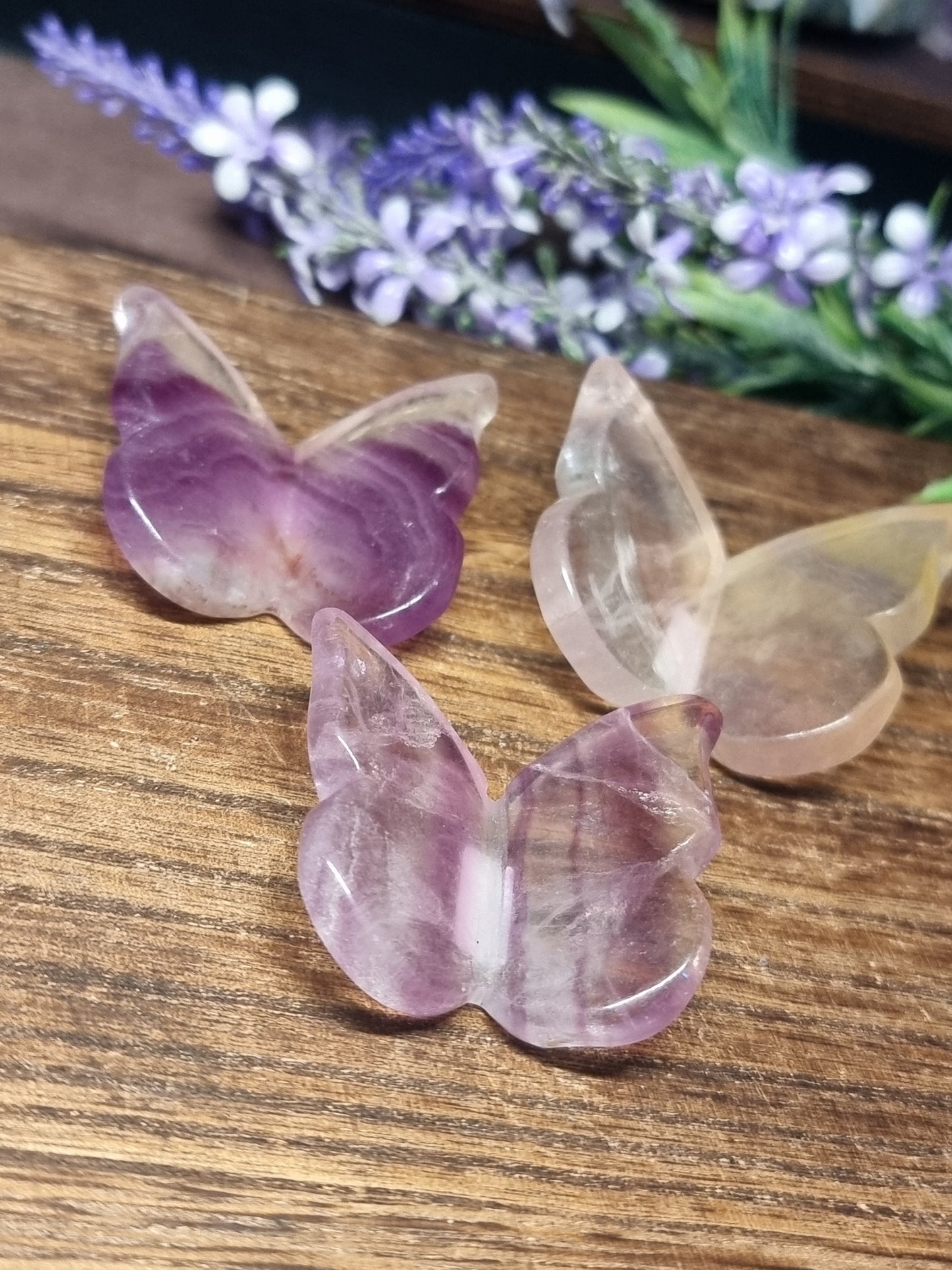 Fluorite 3D butterflies