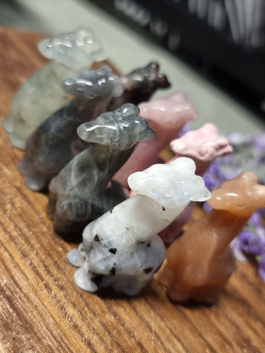 Giraffe carvings